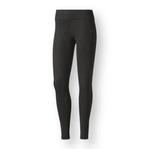 Adidas Black on Black Geometric Print Leggings Running Yoga Active US XS